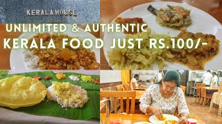 ₹१००/- मैं Unlimited Authentic Kerala Best Food || Kerala House Vashi Mumbai