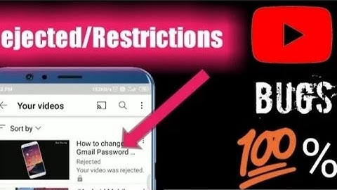 How to Fix Uploaded Video Rejects/Restrictions in Youtube by Desi ITech
