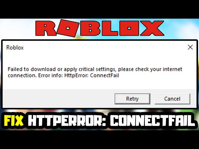 Roblox failed to download or apply critical settings FIX 