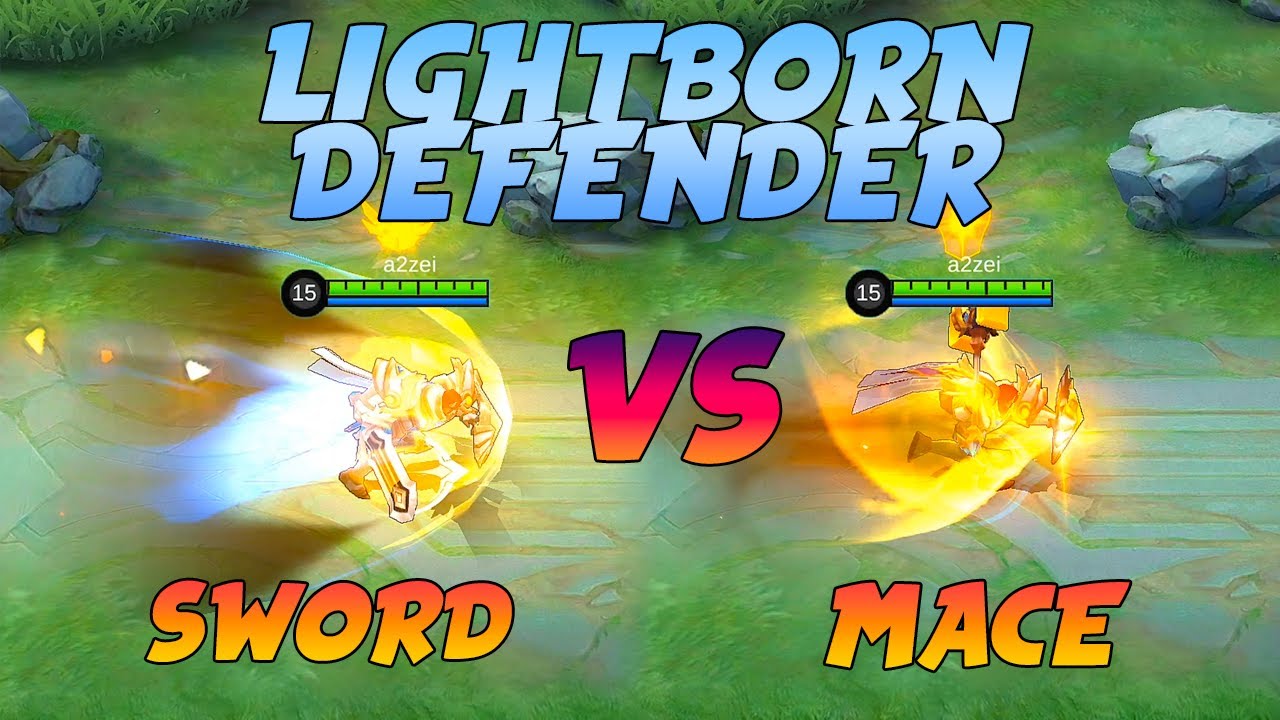 Tigreal Lightborn Defender MACE VS SWORD Skill Animation Effects in