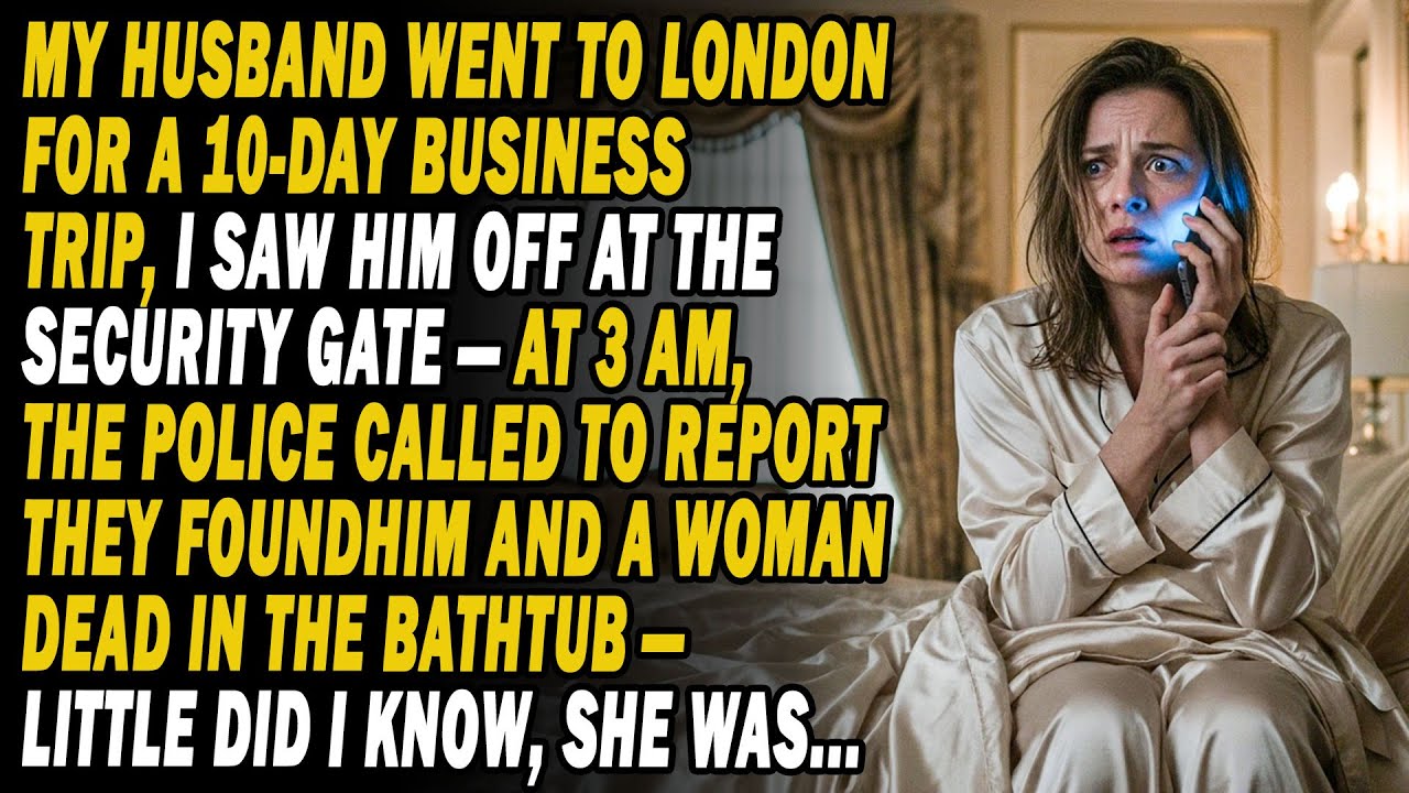 Husband On LonDon Business Trip💼At 3AM.👮Police📞: He And A Girl Were Found Passed Away In A Bathtub..