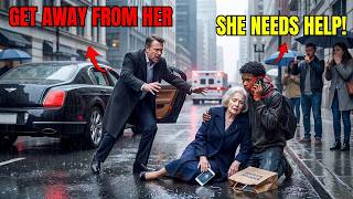 102. Billionaire Shocked to See Mother Leaning on Homeless Teen — Rushed Over, Boy Saved Her Life