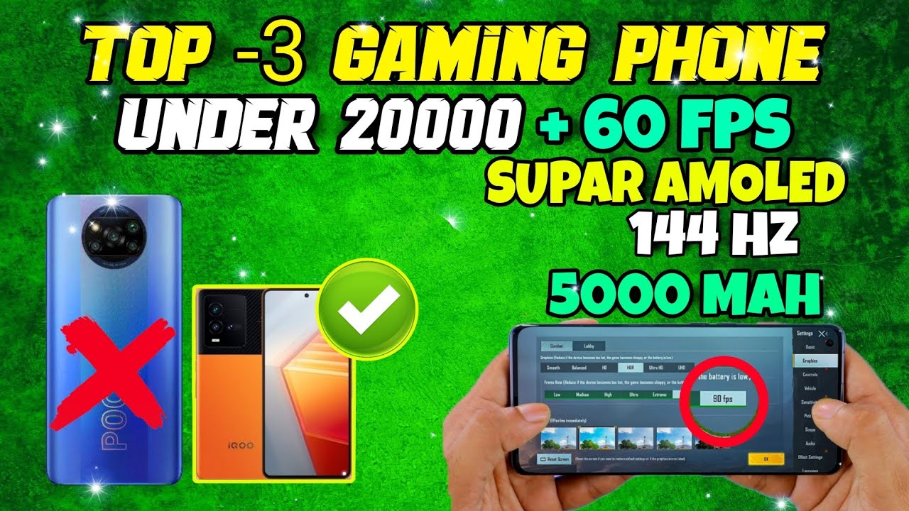 ⚡Top 3 Best gaming phone under 20000 in 2022⚡ Best midrange flagship