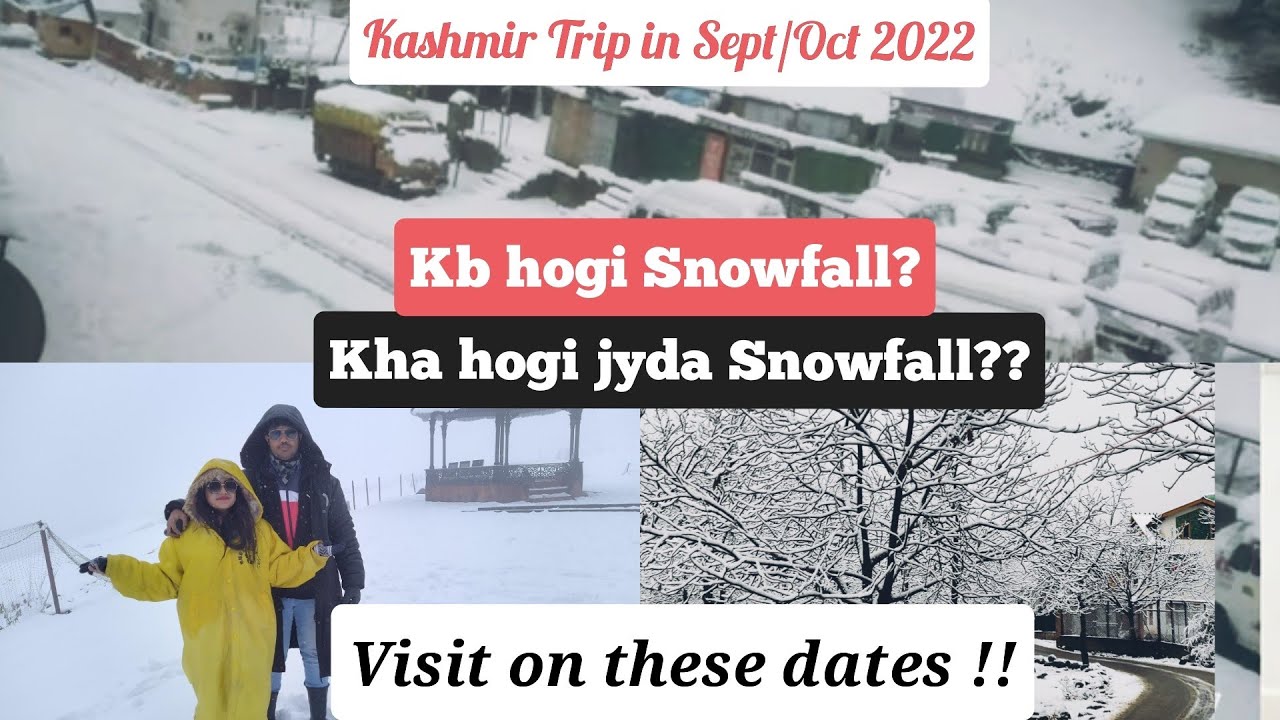 Kashmir Snowfall in October Gulmarg Snowfall Kashmir Snowfall