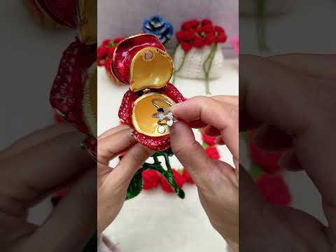 Crystal Rose Jewelry Box: Valinetine's Day Gift Ideas for Ladies