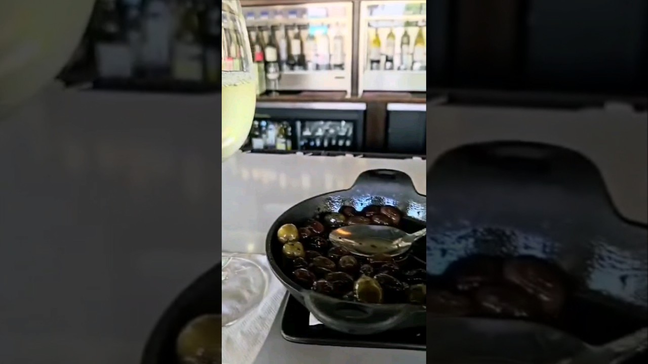 Wine and warm olives @Neoteca, Barrington IL 