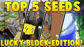 5 BEST SEEDS IN MINECRAFT (LUCKY BLOCK EDITION)