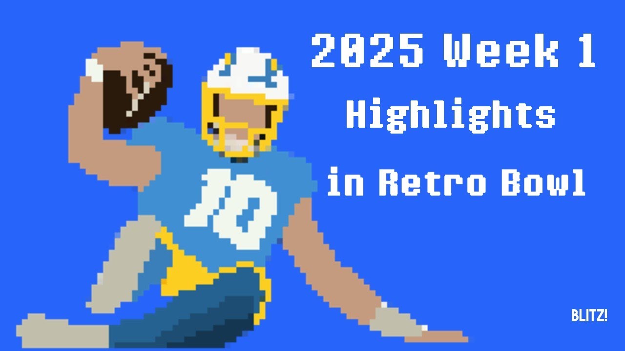 Recreating 2025 Week 1 Highlights in Retro Bowl ! ! !