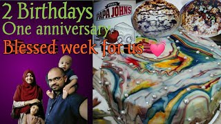 Two Birthdays and One Anniversary in one week II Blessed week in our life II Malayalam **vlog#38**