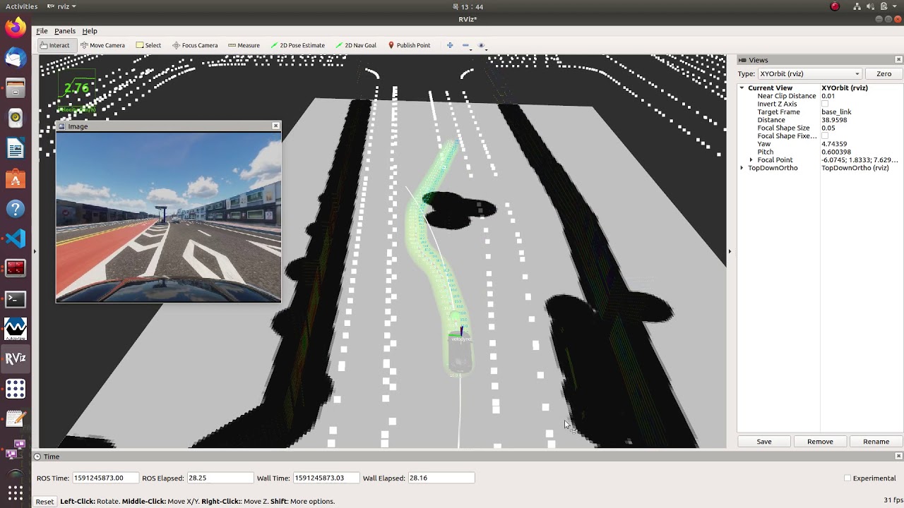 autoware astar_navi in simulator - YouTube