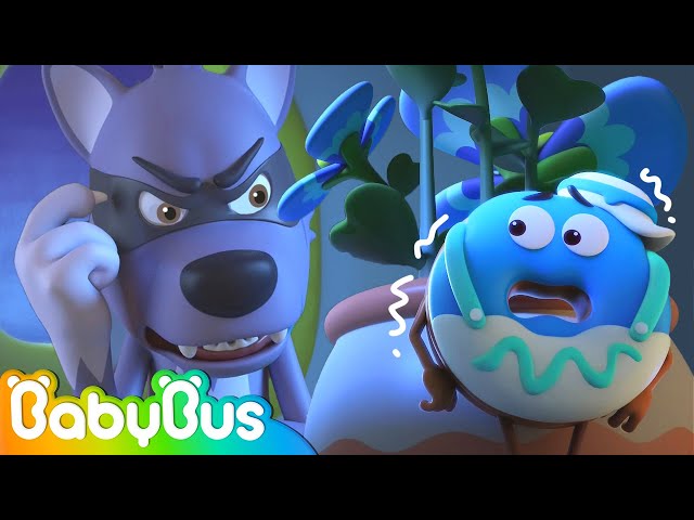 Big Bad Wolf is Coming! | Yummy Foods Animation | Kids Cartoon | Nursery Rhymes | BabyBus class=