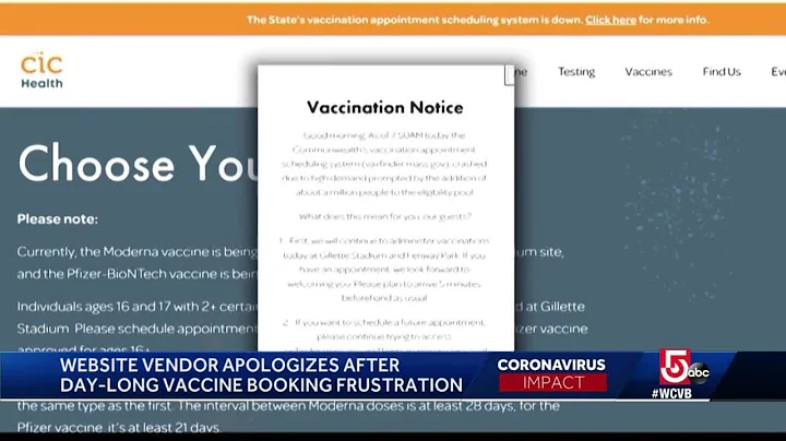 Website apologizes after day-long vaccine booking frustration