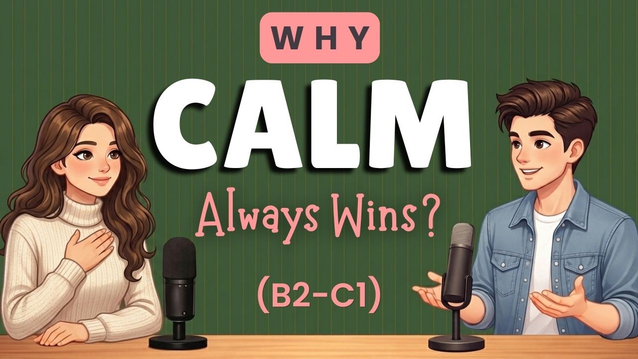 How To Be So Calm It Makes People Nervous | Easy English Conversation ...
