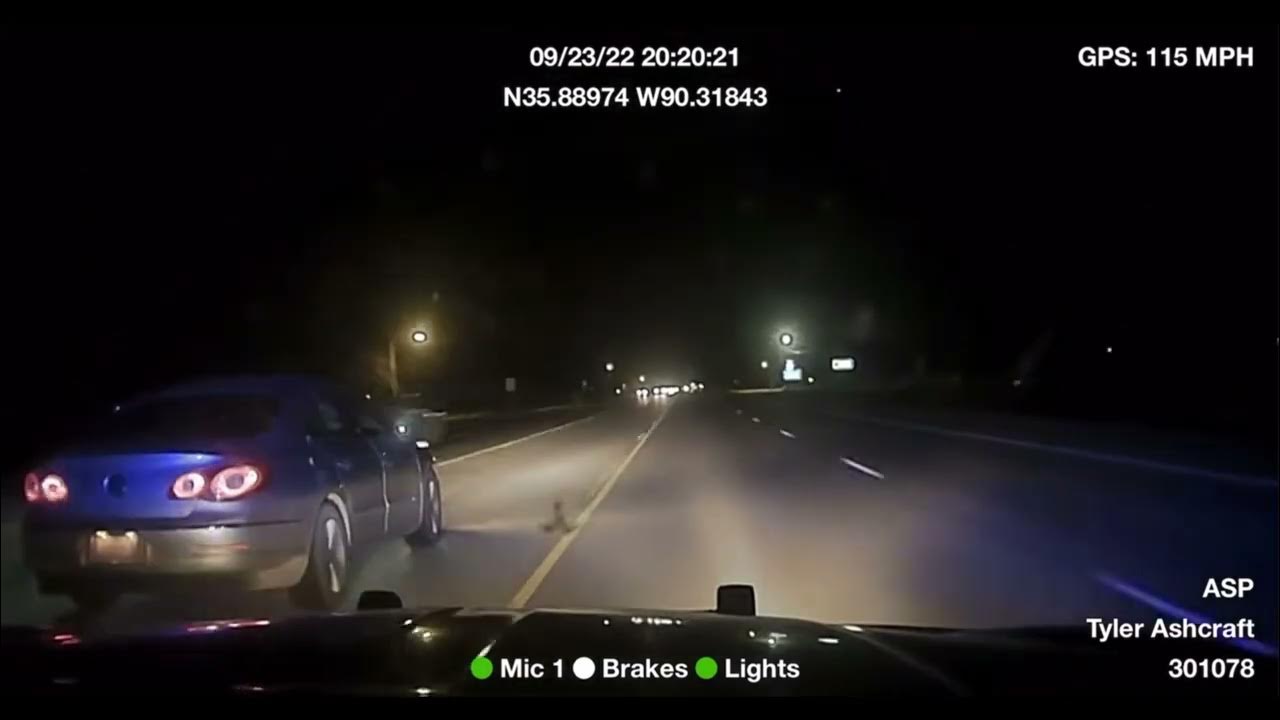 Arkansas State Police Chase PIT VW Followed by Foot Chase Through Back