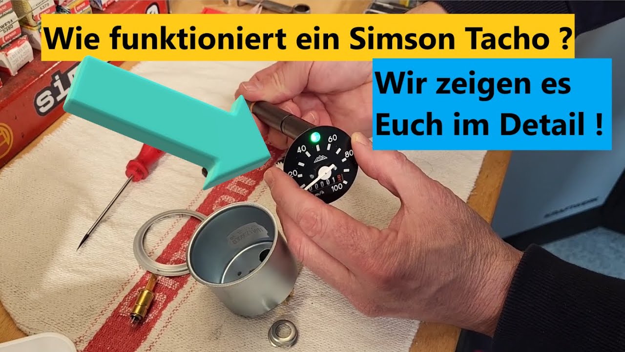 Wie funktioniert ein Simson Moped Tachometer ? Wir zeigen es Euch !