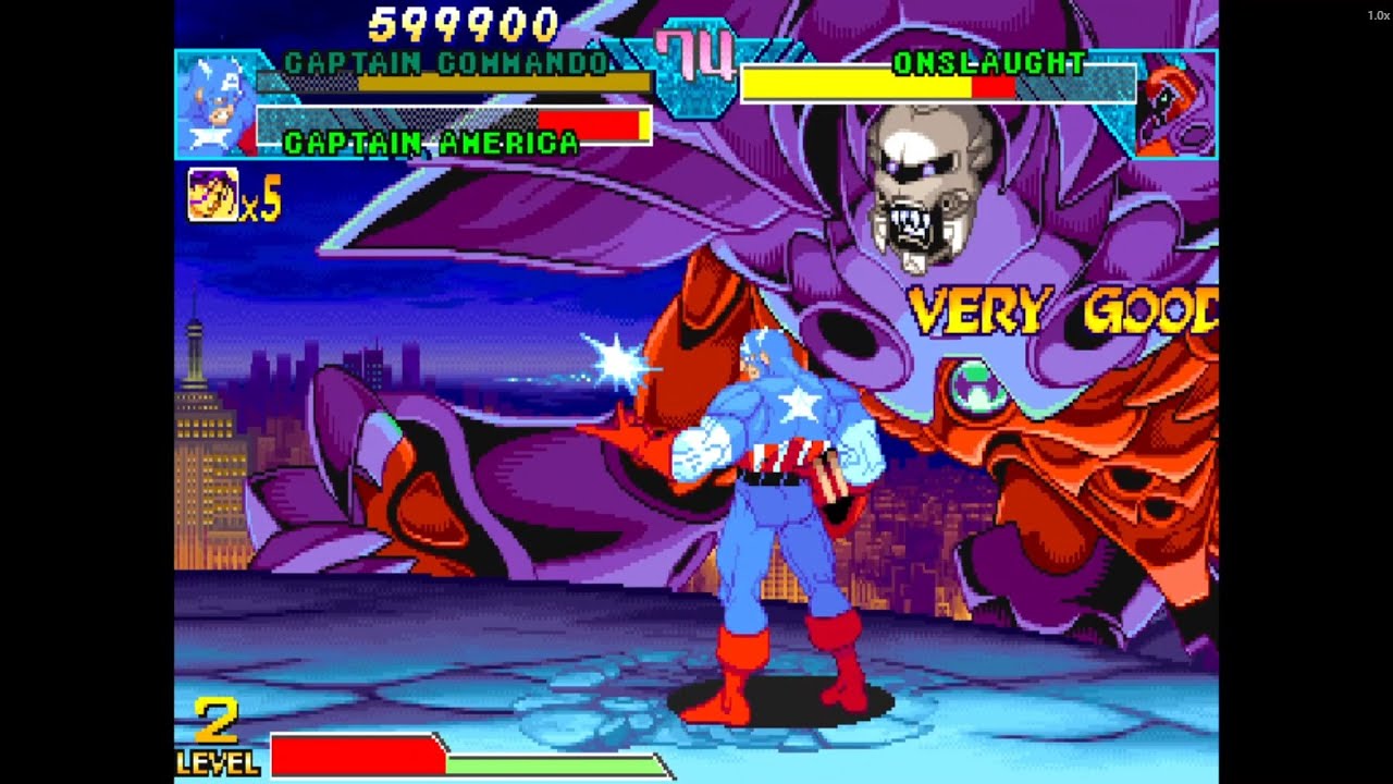 CAPTAIN AMERICA & CAPTAIN COMMANDO — Double Captain Justice | Marvel vs Capcom Clash of Super Heroes