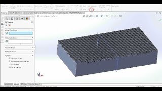 #KNURLING OF FLAT SURFACE IN SOLIDWORKS