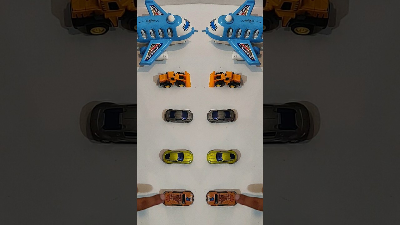 yellow jcb helicopter vs sport green racing audi 😱