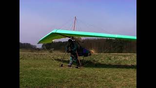 A day out flying the foot launched powered hang glider