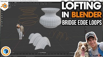 Using BRIDGE EDGE LOOPS in Blender to Create Complex Shapes with Lofting!