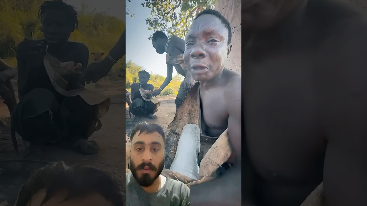 When bushman see ice first time 😱 