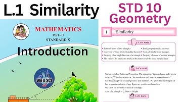 1. Similarity | Introduction | Class 10th Maths Geometry