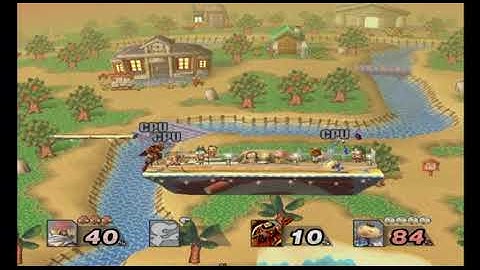 SSBB Project Plus - Sheik Vs Mr. Game & Watch Vs Ganondorf Vs Olimar (Battle 20)