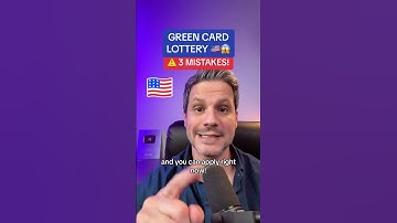 🇺🇸☘️ Green Card-loterij: VOORKOM 3 FOUTEN!