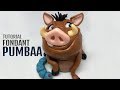 Pumbaa - The Lion King | fondant animals tutorial