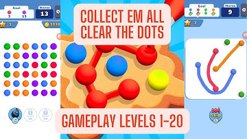 Collect em all Clear the Dots - Gameplay Levels 1-20