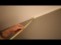 How to cut in using masking tape (wall to ceiling) How to avoid paint bleeding.