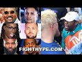 FIGHTERS REACT TO FLOYD MAYWEATHER BRAWL WITH JAKE PAUL: SHIELDS, TAYLOR, WOODLEY, ELLERBE, & MORE