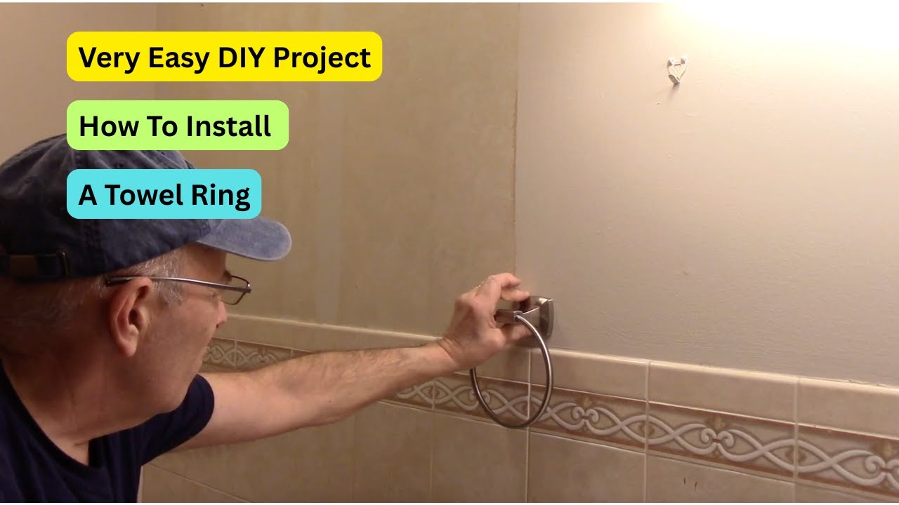 Installing Shoat Rings How To Install A Towel Ring - YouTube