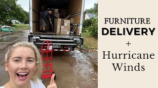 Furniture delivery and hurricane winds | Will the stone cottage ever make it?!