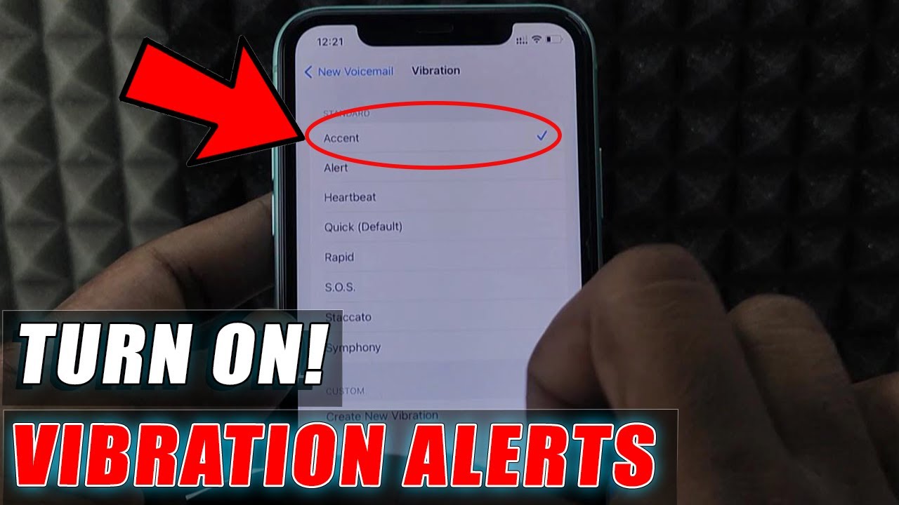 how to make notifications vibrate on iphone?