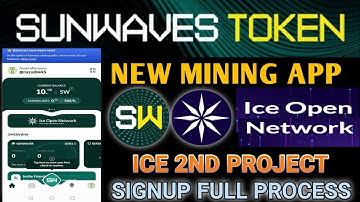 Sunwaves Token 2024 New Crypto Mining Application {Ice Network 2nd Project}