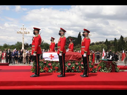 გენერალი გიორგი კვინიტაძე მთაწმინდის პანთეონში დაკრძალეს