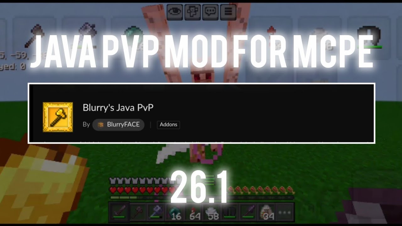 Java Pvp Scam Blurry's java pvp for MCPE.(26.1) - YouTube