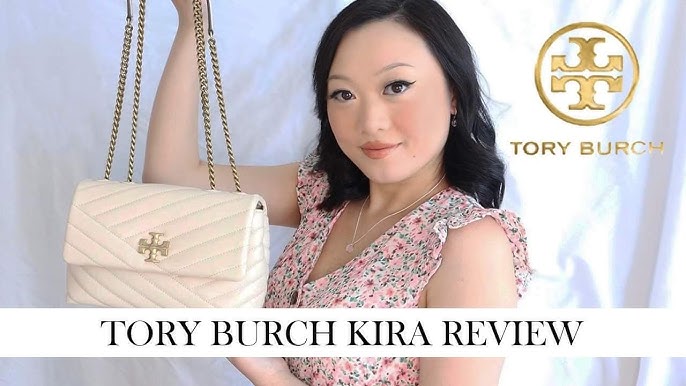Tory Burch Kira pebbled leather chain wallet reveal, first impressions