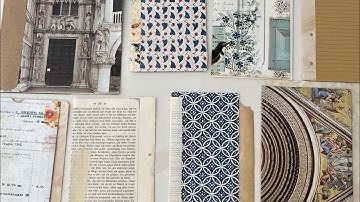 Craft with me | making hinged journal pages some with a pocket