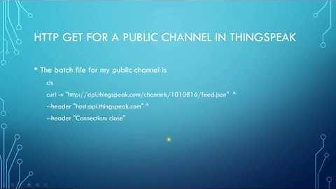 using cURL to get data from thingspeak channels  using http requests