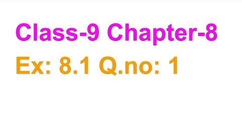 TN Class-9 Maths Chapter-8 Statistics Ex: 8.1 Q.no: 1