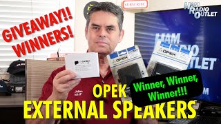 OPEK Speakers Giveaway Winners! - Ham Radio Outlet