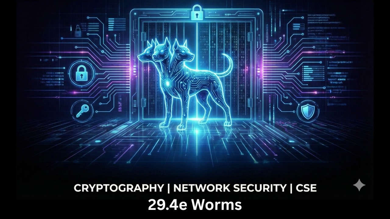 29.4e Worms | Types of Malware | Cyber Security Objective ...