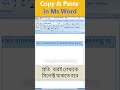 Copy and Paste in Ms Word
