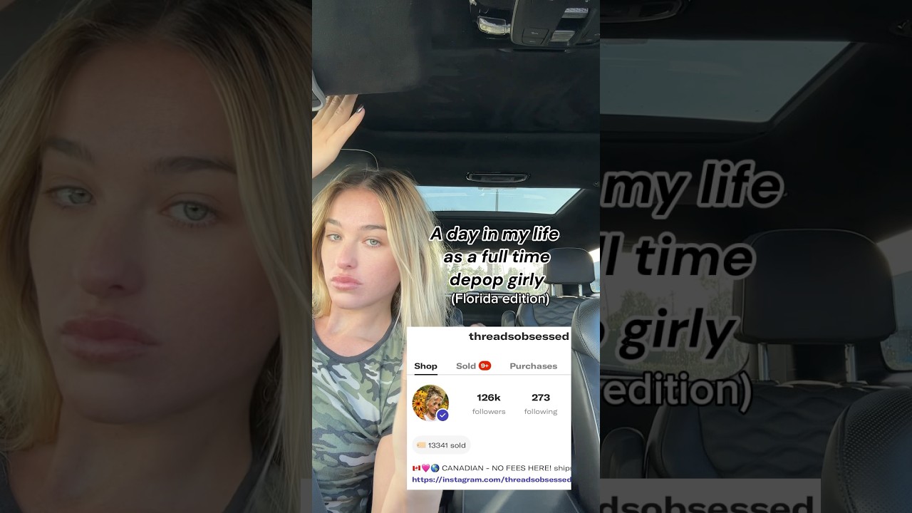 Day in the life as a full time depop girly #reseller