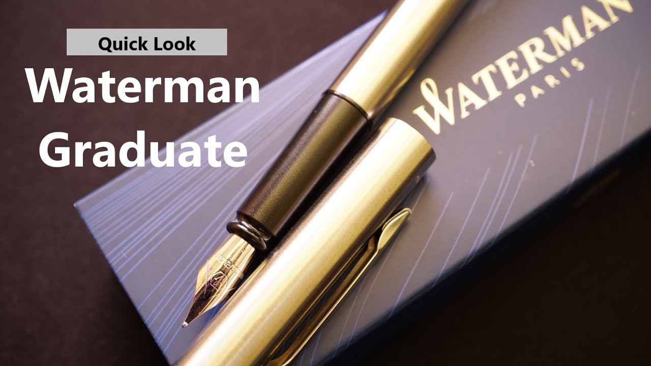 Quick Look: Waterman Graduate/Allure Fountain Pen - YouTube