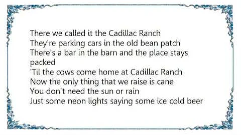 Chris LeDoux - Cadillac Ranch Dance Club Version Lyrics