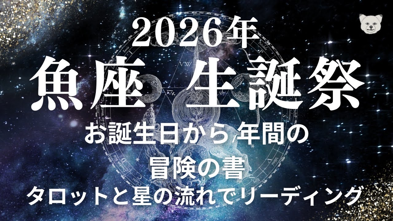 👑波瀾万丈⁈⛰️【✨2026年♓️魚座生誕祭✨】お誕生日から1年間の流れをリーディング🃏