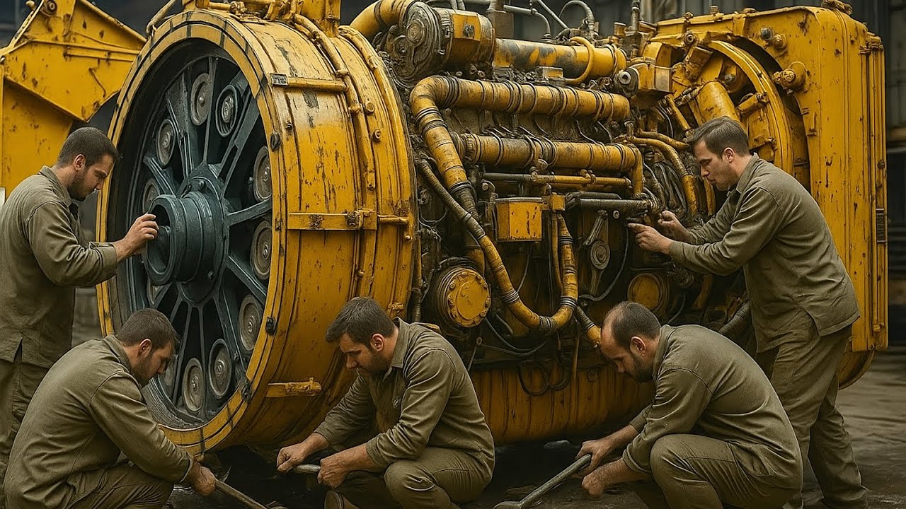 Incredible Transformation! Caterpillar Dozer Engine Complete Rebuild ...